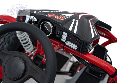 Pojazd Gokart Elektryczny MIGHTY Czerwony Pojazd Gokart Elektryczny MIGHTY Czerwony