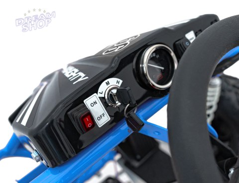 Pojazd Gokart Elektryczny MIGHTY Niebieski Pojazd Gokart Elektryczny MIGHTY Niebieski