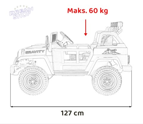 Pojazd Off Road MONSTER Szary Pojazd Off Road MONSTER Szary