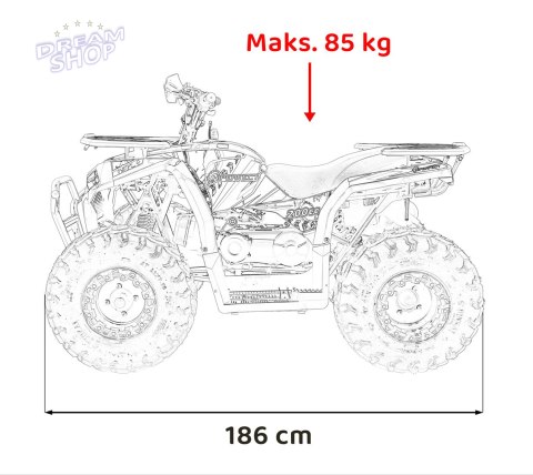 Pojazd Quad Spalinowy 180CC PRO RIDER Pomarańczowy Pojazd Quad Spalinowy 180CC PRO RIDER Pomarańczowy