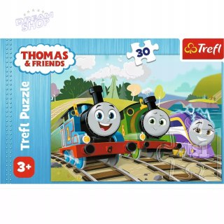Puzzle 30 el. Tomek i Przyjaciele Radosny Tomek 3+ Trefl 18294