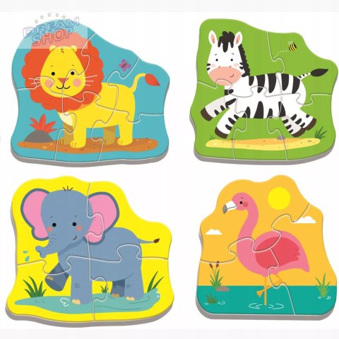 Puzzle Baby Classic Zwierzątka na safari TREFL 36073 Puzzle Baby Classic Zwierzątka na safari TREFL 36073