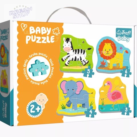 Puzzle Baby Classic Zwierzątka na safari TREFL 36073 Puzzle Baby Classic Zwierzątka na safari TREFL 36073
