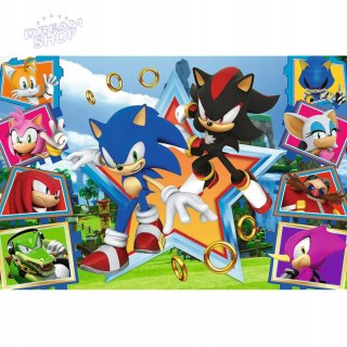 Puzzle Sonic 100 elementów Poznaj Sonica Trefl 16465