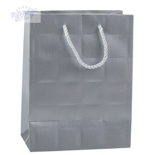 Torba Prezentowa Kwadraty Strukturalne Elegancka 23 x 18 x 10 cm
