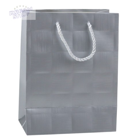 Torba Prezentowa Kwadraty Strukturalne Elegancka 23 x 18 x 10 cm