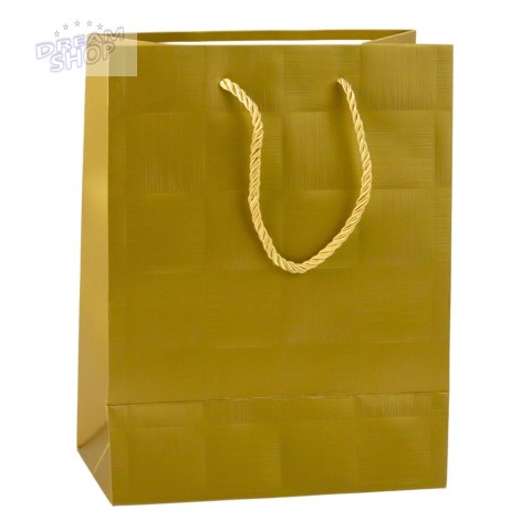 Torba Prezentowa Kwadraty Strukturalne Elegancka 23 x 18 x 10 cm