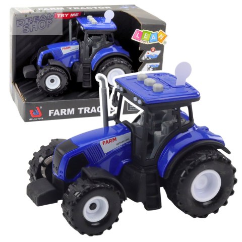 Traktor Farmerski Rolniczy Światła Dźwięki Niebieski 1:36 Traktor Farmerski Rolniczy Światła Dźwięki Niebieski 1:36