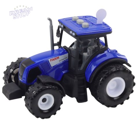Traktor Farmerski Rolniczy Światła Dźwięki Niebieski 1:36 Traktor Farmerski Rolniczy Światła Dźwięki Niebieski 1:36