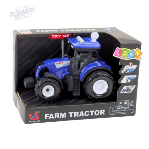 Traktor Farmerski Rolniczy Światła Dźwięki Niebieski 1:36 Traktor Farmerski Rolniczy Światła Dźwięki Niebieski 1:36