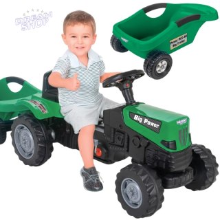 WOOPIE Traktor na Pedały Big PowerTrac z Przyczepą XXL