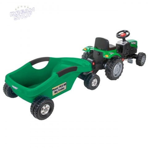 WOOPIE Traktor na Pedały Big PowerTrac z Przyczepą XXL WOOPIE Traktor na Pedały Big PowerTrac z Przyczepą XXL