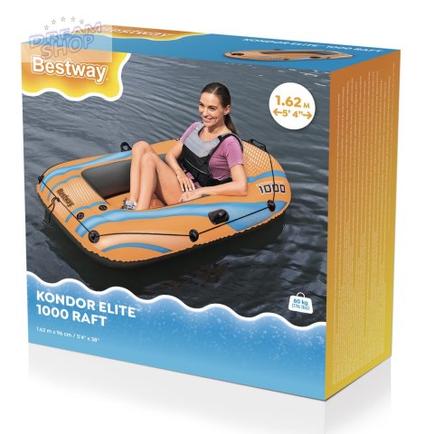 Dmuchany Ponton 162 x 96 cm Kondor Elite 1000 Bestway 61135 Dmuchany Ponton 162 x 96 cm Kondor Elite 1000 Bestway 61135