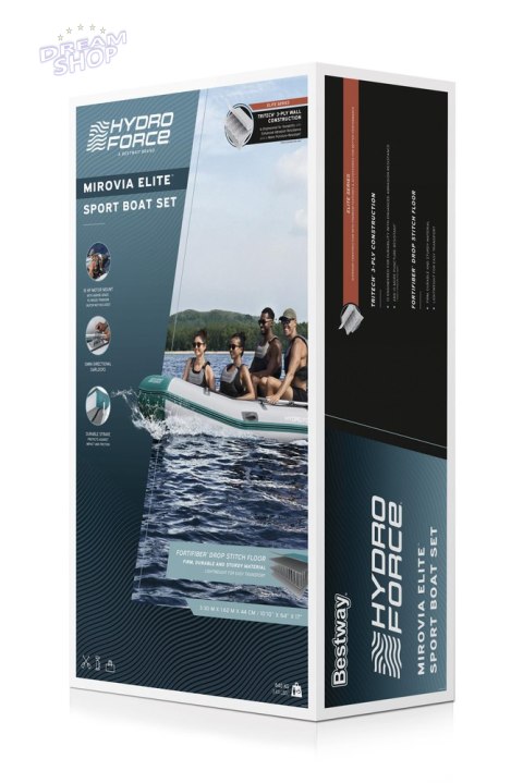 Dmuchany Ponton 330 x 162 x 44 cm Bestway 65049 Dmuchany Ponton 330 x 162 x 44 cm Bestway 65049