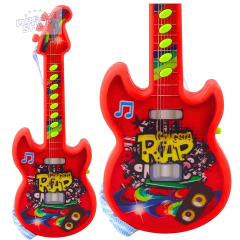 Gitara Elektryczna Dla Dzieci Melodie Gama Solmizacyjna Czerwona Gitara Elektryczna Dla Dzieci Melodie Gama Solmizacyjna Czerwona