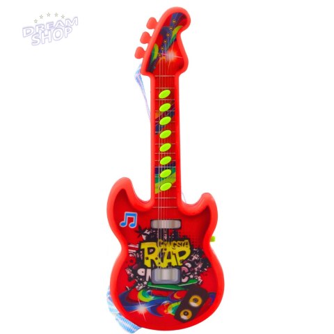 Gitara Elektryczna Dla Dzieci Melodie Gama Solmizacyjna Czerwona Gitara Elektryczna Dla Dzieci Melodie Gama Solmizacyjna Czerwona