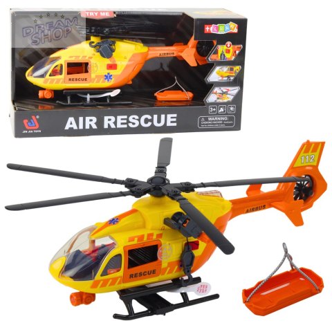 Helikopter Ratunkowy Hak Nosze Światła Dźwięki Pomarańczowy 1:12
