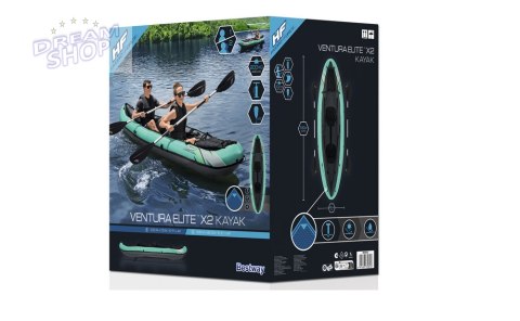 Kajak Dmuchany Dwuosobowy 330 x 86 cm Bestway 65052 Kajak Dmuchany Dwuosobowy 330 x 86 cm Bestway 65052
