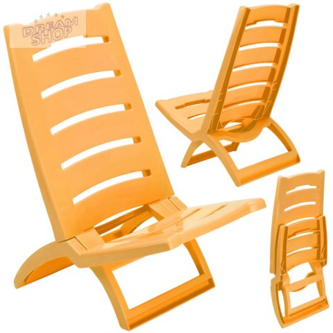 Krzesło plażowe TIRRENO żółte
