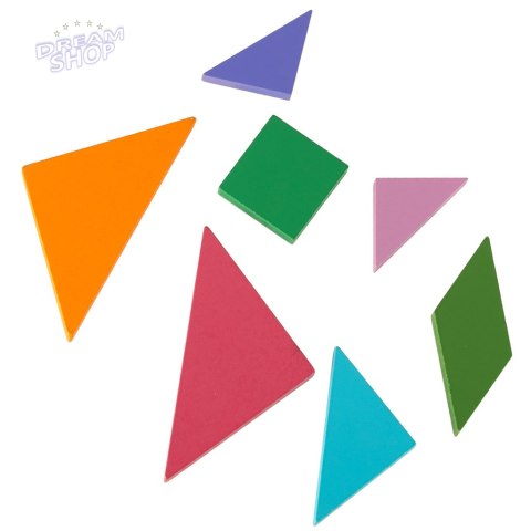 Książeczka magnetyczna układanka klocki 3D tangram Książeczka magnetyczna układanka klocki 3D tangram