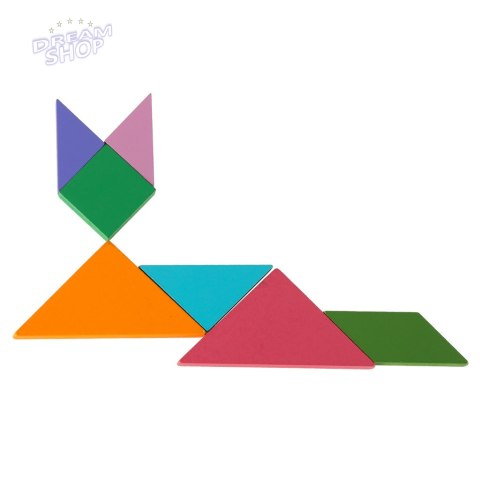 Książeczka magnetyczna układanka klocki 3D tangram Książeczka magnetyczna układanka klocki 3D tangram