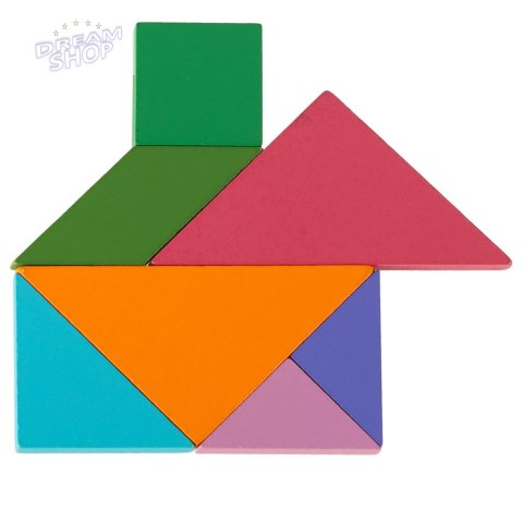 Książeczka magnetyczna układanka klocki 3D tangram Książeczka magnetyczna układanka klocki 3D tangram