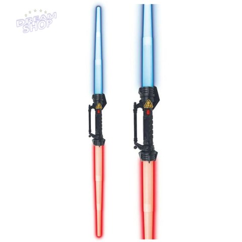 Miecz Dwustronny Kosmiczny Na Baterie Światła Dźwięki 122cm Miecz Dwustronny Kosmiczny Na Baterie Światła Dźwięki 122cm