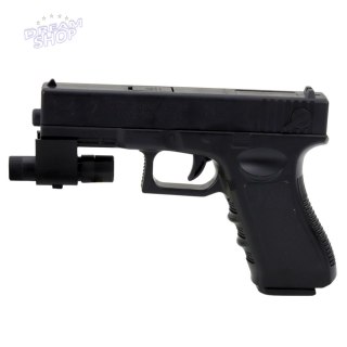 Pistolet Na Kulki Wodne Strzałki Piankowe Laser Czarny