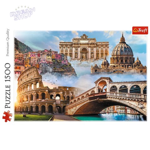 Puzzle 1500 - Ulubione miejsca: Włochy Trefl 26203 Puzzle 1500 - Ulubione miejsca: Włochy Trefl 26203