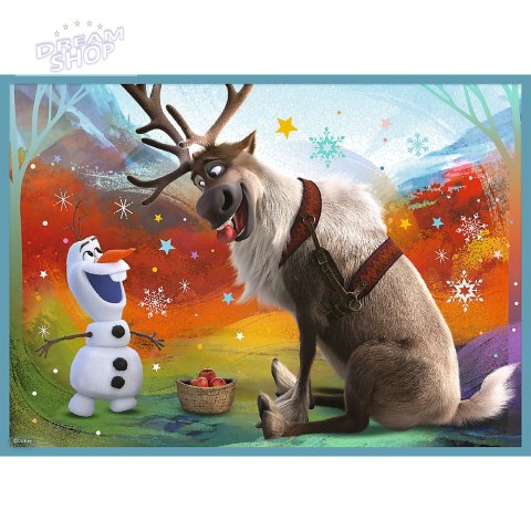 Puzzle - 4w1 (12, 15, 20, 24) - Niezwykły świat Frozen - Trefl 34381
