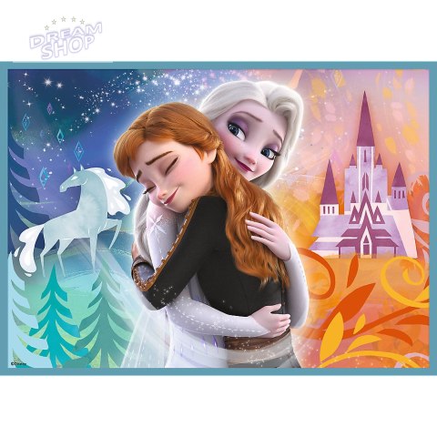 Puzzle - 4w1 (12, 15, 20, 24) - Niezwykły świat Frozen - Trefl 34381