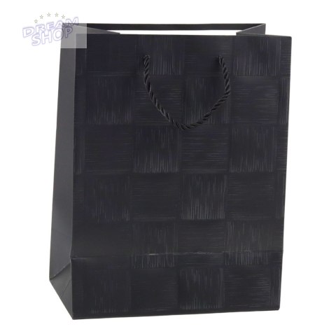 Torba Prezentowa Kwadraty Strukturalne Elegancka 23 x 18 x 10 cm