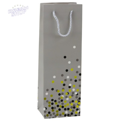 Torba Prezentowa Na Butelkę Wino W Kropki 36 x 12 x 9cm Torba Prezentowa Na Butelkę Wino W Kropki 36 x 12 x 9cm