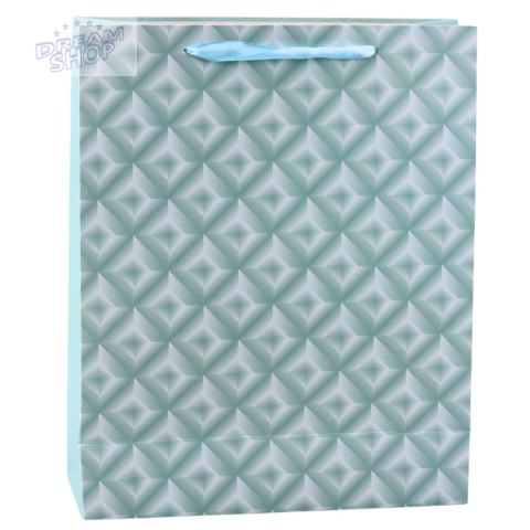 Torba Prezentowa Z Tłoczeniem Błękitna Turkusowa 32 x 26 x 10cm Torba Prezentowa Z Tłoczeniem Błękitna Turkusowa 32 x 26 x 10cm