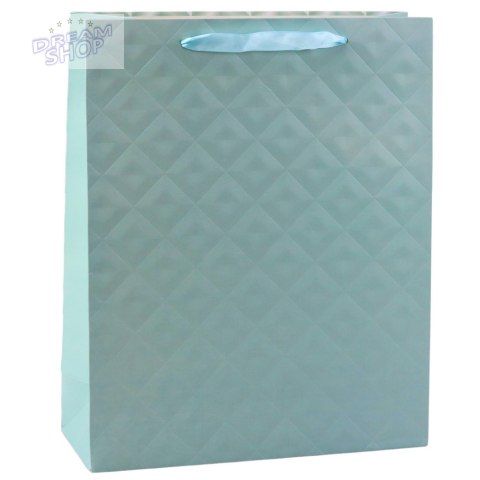 Torba Prezentowa Z Tłoczeniem Błękitna Turkusowa 32 x 26 x 10cm Torba Prezentowa Z Tłoczeniem Błękitna Turkusowa 32 x 26 x 10cm