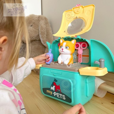 WOOPIE Kotek Przenośny Salon Piękoności 2w1 w Plecaku Transporter