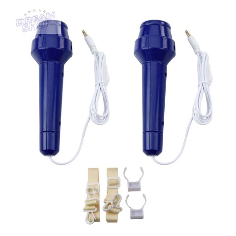 Zestaw Karaoke Dwa Mikrofony Głośnik Bluetooth MP3 Nagrywanie LED Zestaw Karaoke Dwa Mikrofony Głośnik Bluetooth MP3 Nagrywanie LED