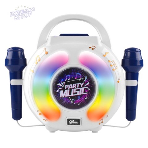 Zestaw Karaoke Dwa Mikrofony Głośnik Bluetooth MP3 Nagrywanie LED Zestaw Karaoke Dwa Mikrofony Głośnik Bluetooth MP3 Nagrywanie LED
