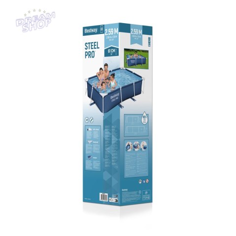 Basen Ogrodowy Stelażowy 259 x 170 x 61cm Bestway 56403