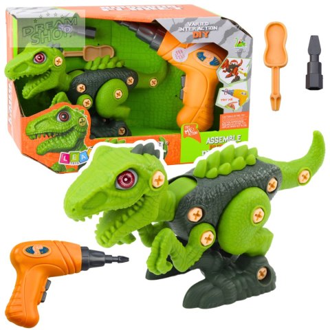 Dinozaur Do Rozkręcania Skręcania Zielony Wiertarka DIY Dinozaur Do Rozkręcania Skręcania Zielony Wiertarka DIY