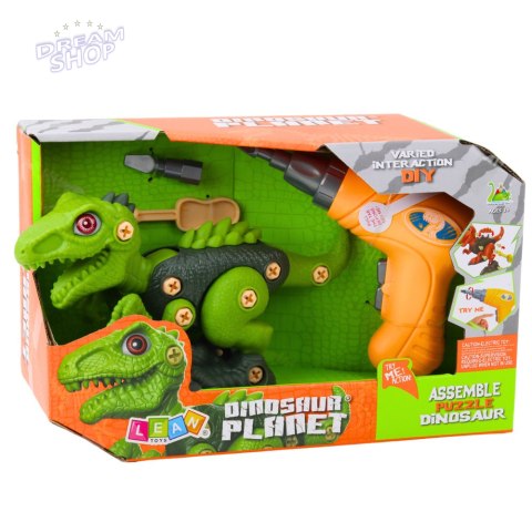 Dinozaur Do Rozkręcania Skręcania Zielony Wiertarka DIY Dinozaur Do Rozkręcania Skręcania Zielony Wiertarka DIY