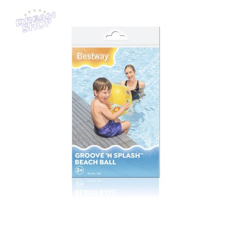 Dmuchana Piłka Żółta 51cm Bestway 31036 Dmuchana Piłka Żółta 51cm Bestway 31036
