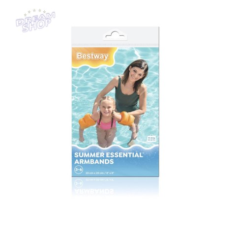 Dmuchane Rękawki Pomarańczowe 20cm Bestway 32005 Dmuchane Rękawki Pomarańczowe 20cm Bestway 32005