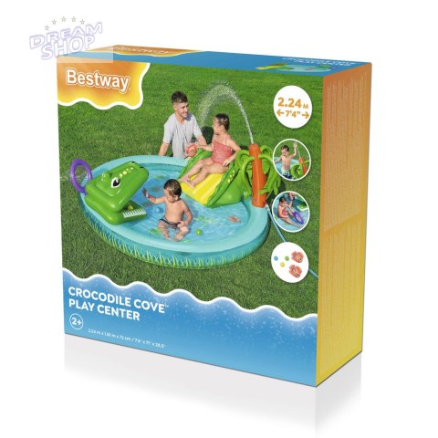 Dmuchany Plan Zabaw Krokodyl 224 x 181 x 72 cm Bestway 53166 Dmuchany Plan Zabaw Krokodyl 224 x 181 x 72 cm Bestway 53166