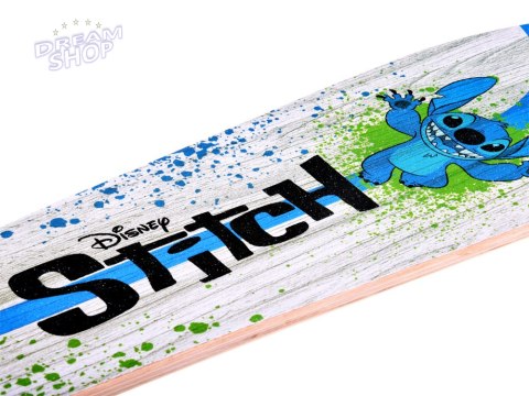 Drewniana deskorolka dla dzieci Disney STITCH do 50 kg SP0843 Drewniana deskorolka dla dzieci Disney STITCH do 50 kg SP0843