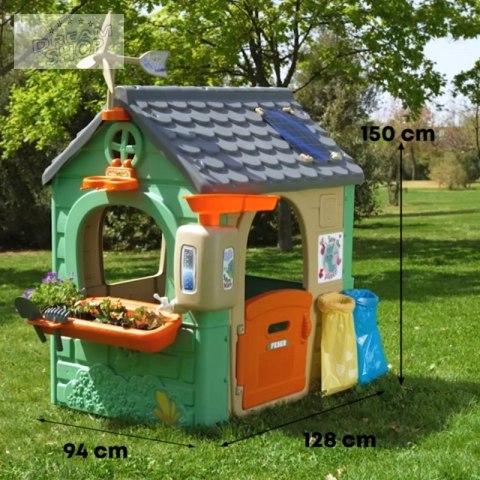 FEBER Domek ogrodowy Recycle Eco Segregacja Odpadów Zielona Energia