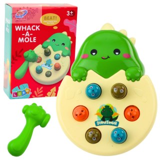 Gra Zrecznościowa Mini Whack A Mole Dinozaur W Jajku Zielony