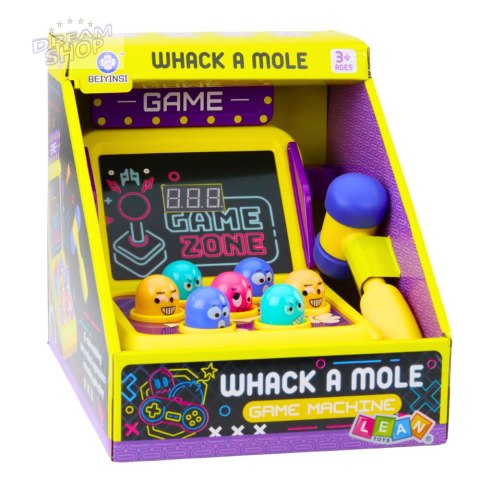 Gra Zręcznościowa Whack A Mole Automat Z Młotkiem Światła Dźwięki Gra Zręcznościowa Whack A Mole Automat Z Młotkiem Światła Dźwięki