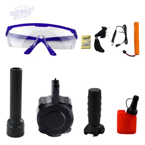 Karabin AK Na Kulki Wodne Hydrożelowe Celownik Akcesoria Okulary 96cm Karabin AK Na Kulki Wodne Hydrożelowe Celownik Akcesoria Okulary 96cm