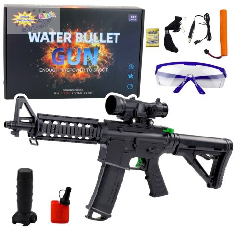 Karabin Szturmowy Na Kulki Wodne Hydrożelowe Celownik Okulary Czarny 86cm Karabin Szturmowy Na Kulki Wodne Hydrożelowe Celownik Okulary Czarny 86cm
